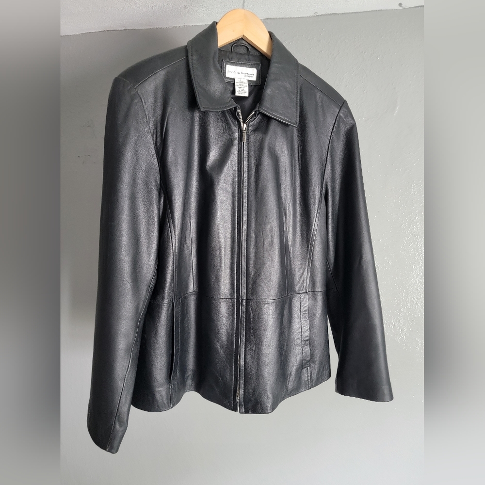 Croft and barrow leather jacket